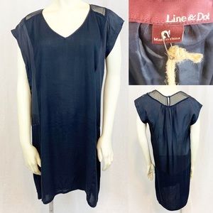 Line & Dot Black Dress
